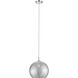 Nimbus 1 Light 12 inch Chrome Pendant Ceiling Light