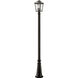 Bayland 3 Light 10.00 inch Post Light & Accessory