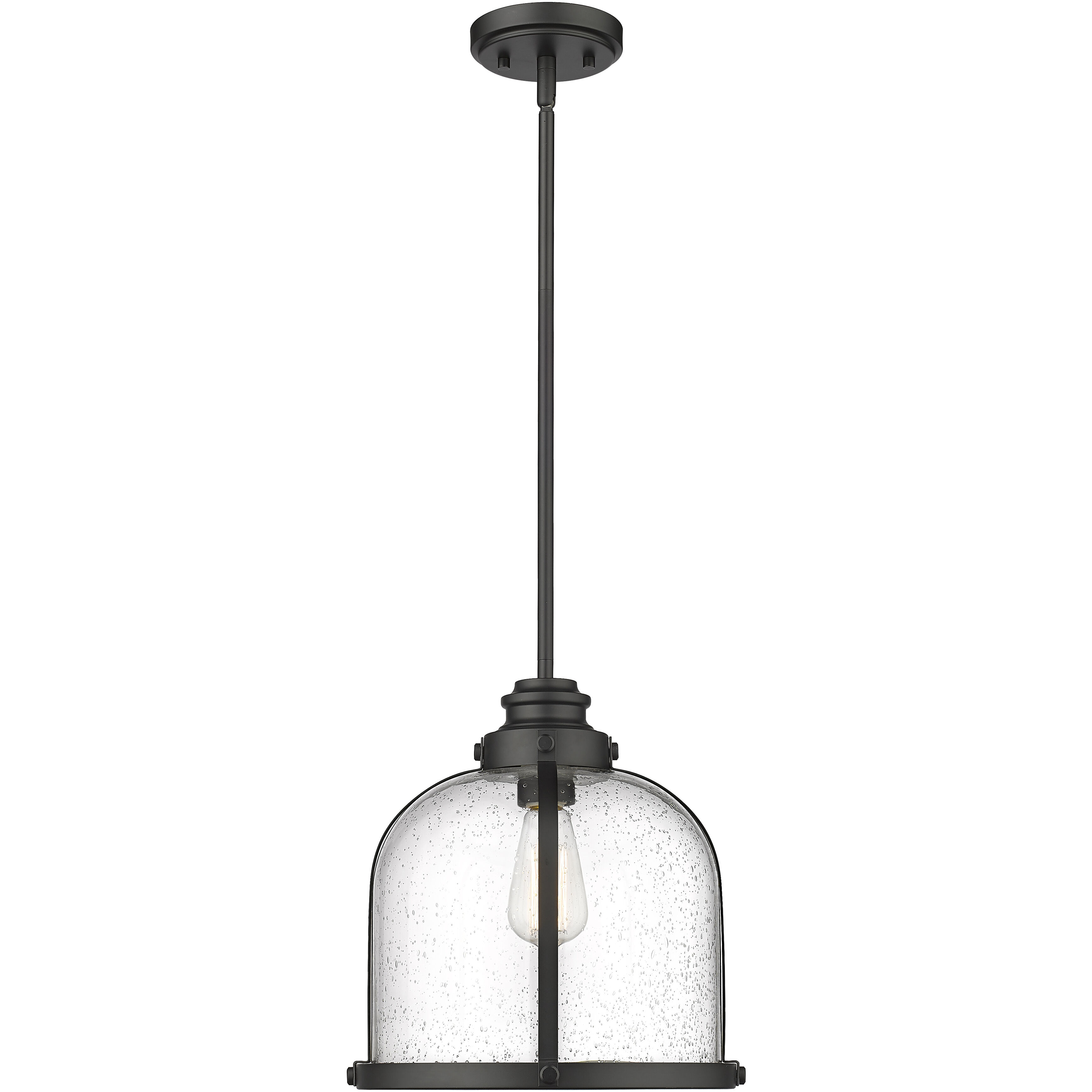 Burren 1 Light 12.25 inch Matte Black Pendant Ceiling Light