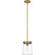 Callista 1 Light 7.5 inch Rubbed Brass Pendant Ceiling Light