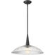 Lunelle 1 Light 18 inch Matte Black Pendant Ceiling Light