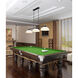 Bronte 3 Light 52.25 inch Matte Black and Rubbed Brass Billiard Light Ceiling Light in Matte Opal Glass