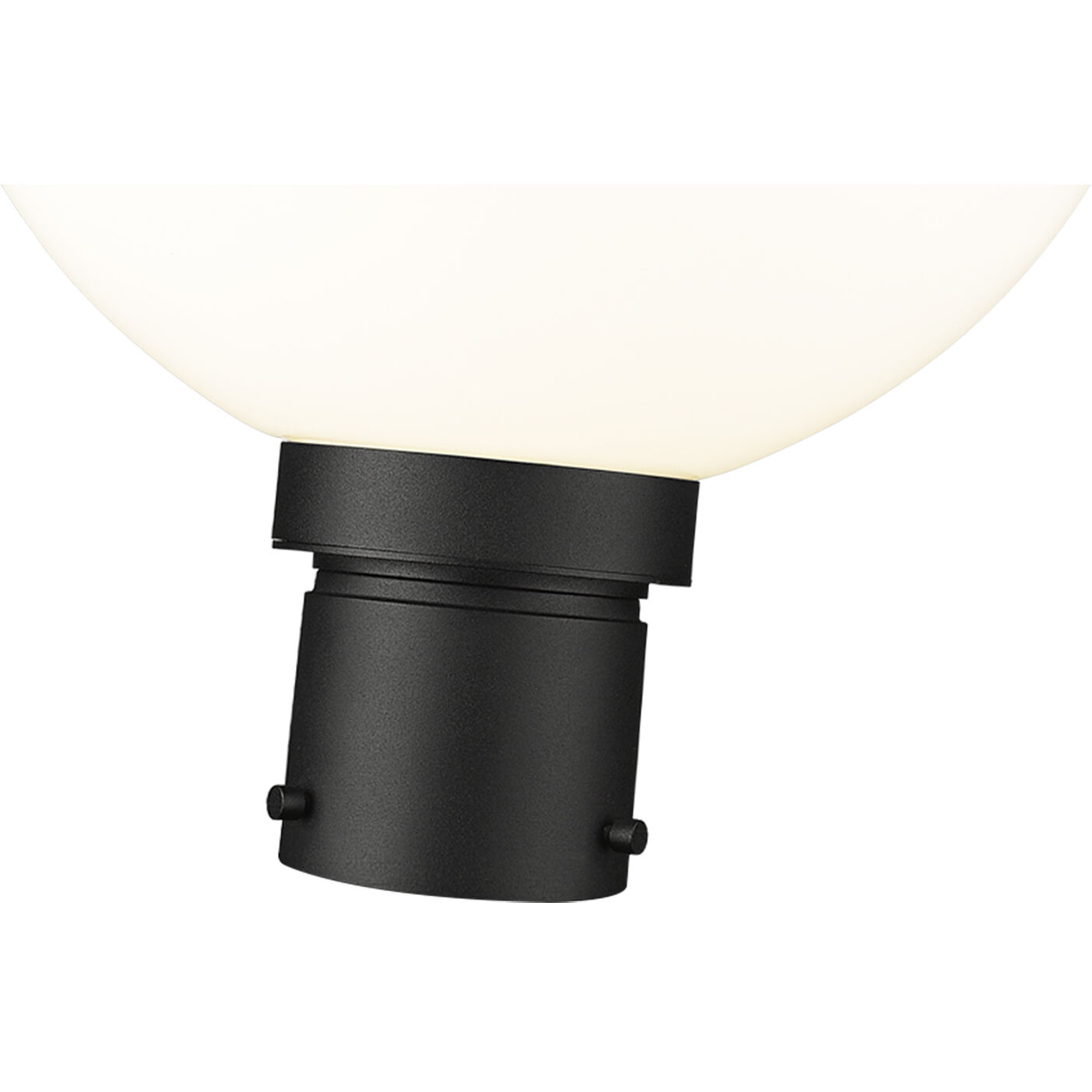 Laurent 1 Light 15.75 inch Black Outdoor Post Mount Fixture