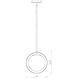 Midnetic 1 Light 8 inch Matte Black Pendant Ceiling Light