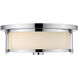 Savannah 2 Light 13.75 inch Chrome Flush Mount Ceiling Light