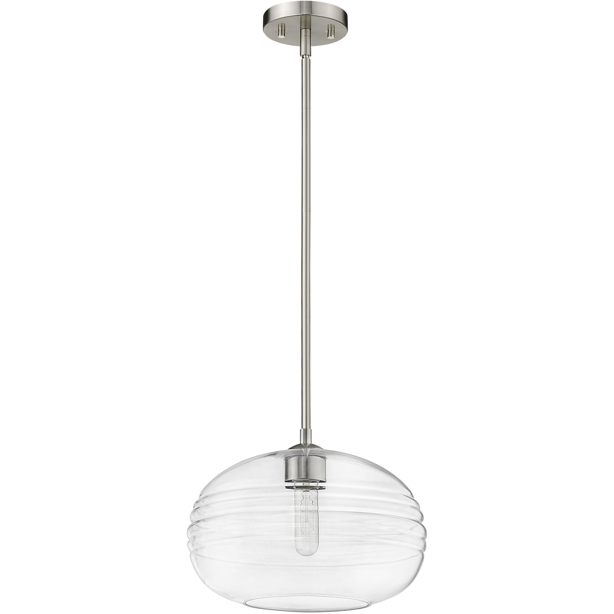 Harmony 1 Light 14 inch Brushed Nickel Pendant Ceiling Light