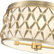 Harden 4 Light 16.25 inch Modern Gold Flush mount Ceiling Light