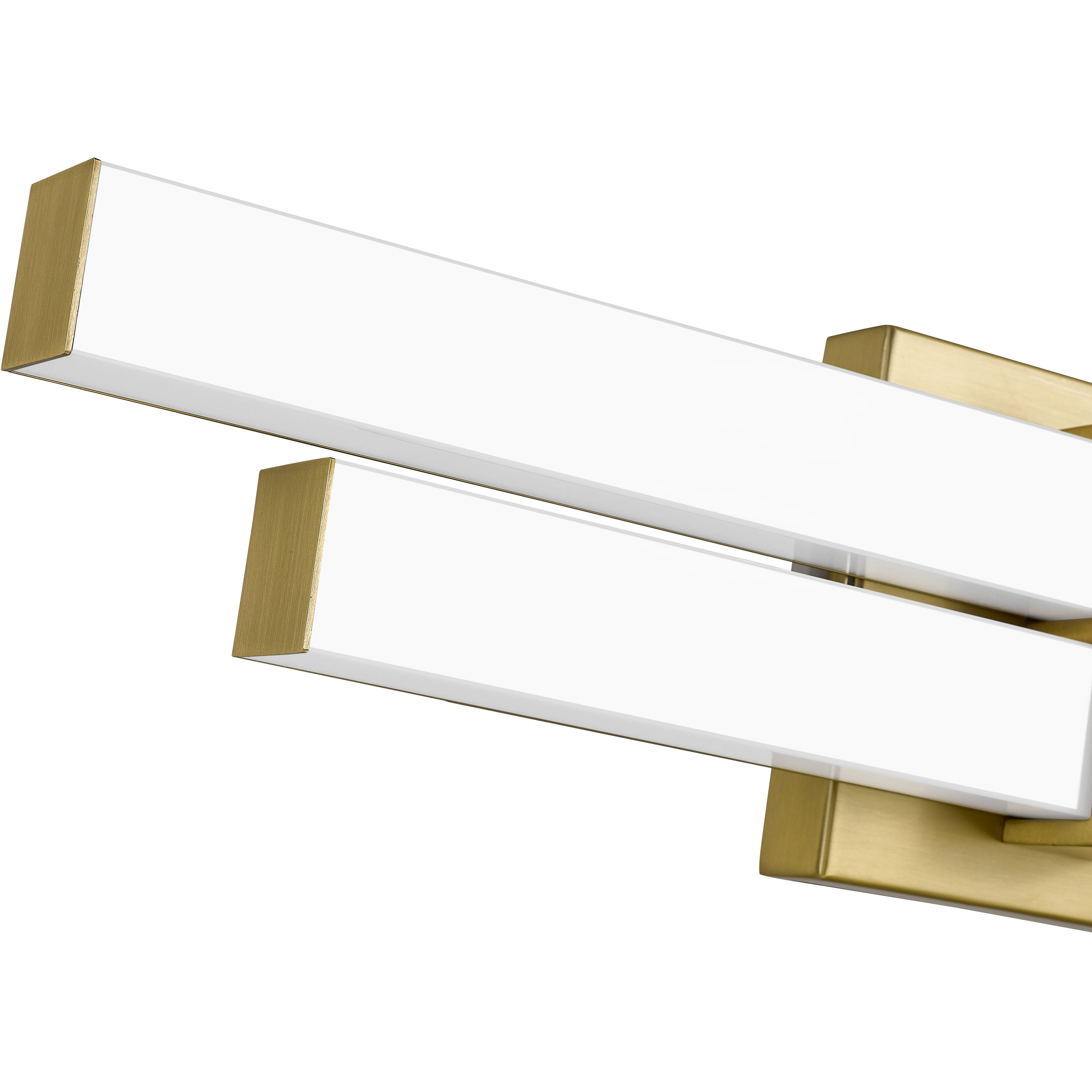 Zane LED 25 inch Modern Gold Vanity Wall Light