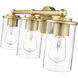 Thayer 3 Light 22.5 inch Luxe Gold Bath Vanity Wall Light