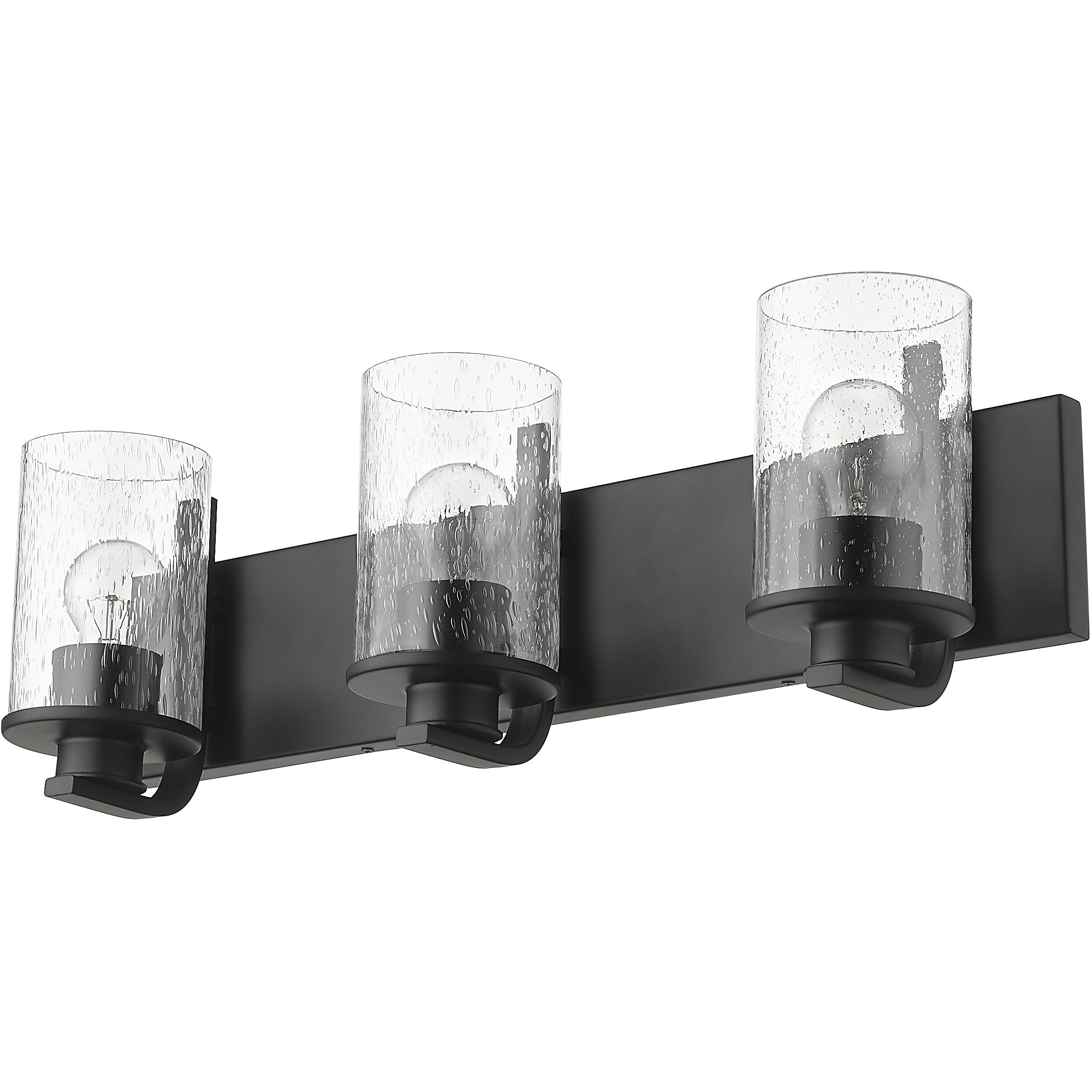 Beckett 3 Light 23 inch Matte Black Vanity Wall Light