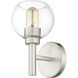 Sutton 1 Light 6 inch Brushed Nickel Wall Sconce Wall Light