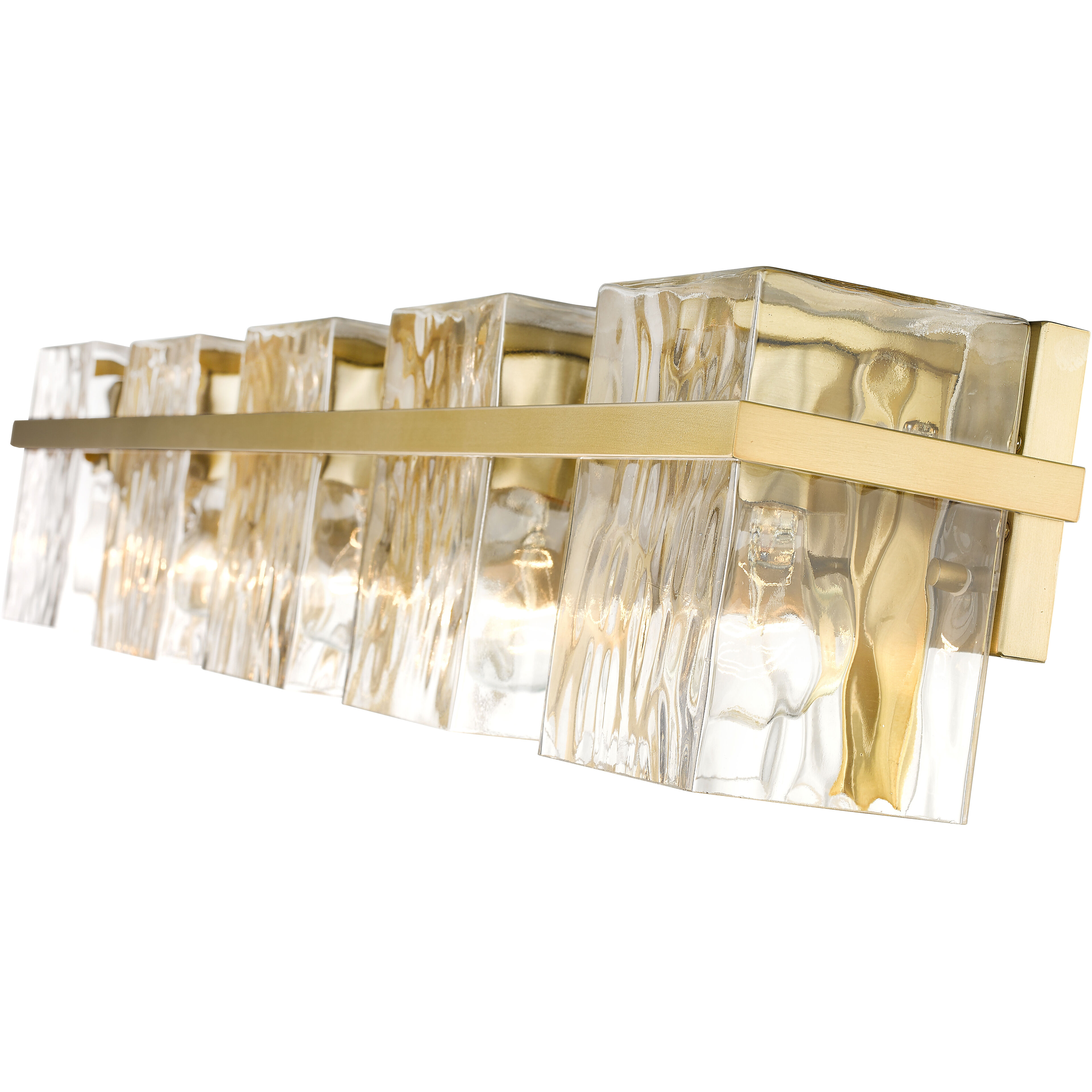 Bennington 5 Light 36.25 inch Modern Gold Vanity Wall Light