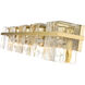 Bennington 5 Light 36.25 inch Modern Gold Vanity Wall Light
