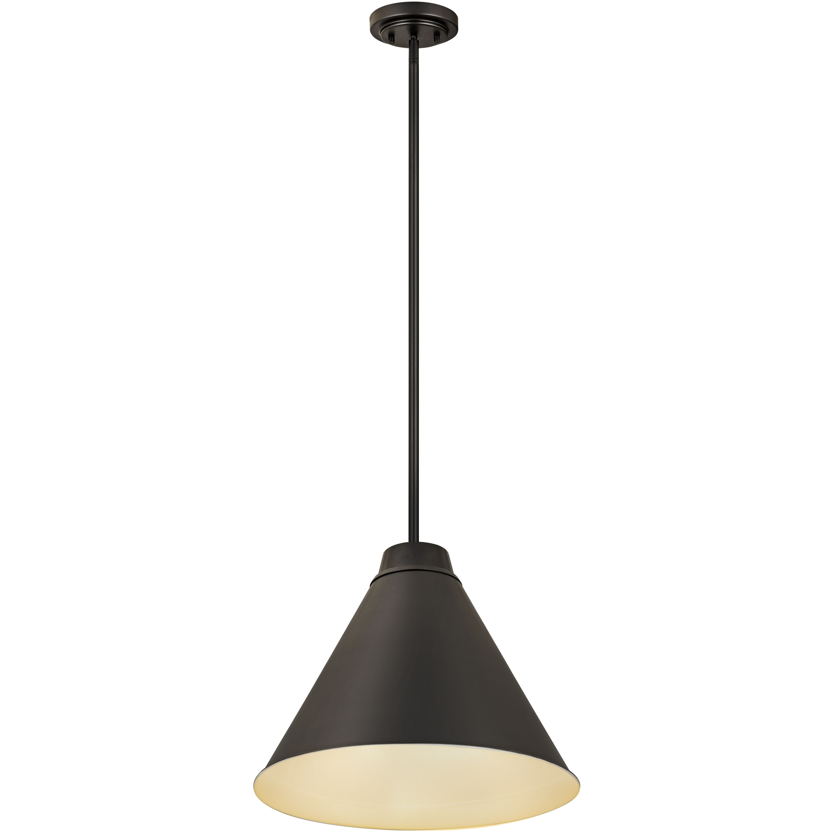 Eaton 1 Light 18 inch Matte Black Pendant Ceiling Light