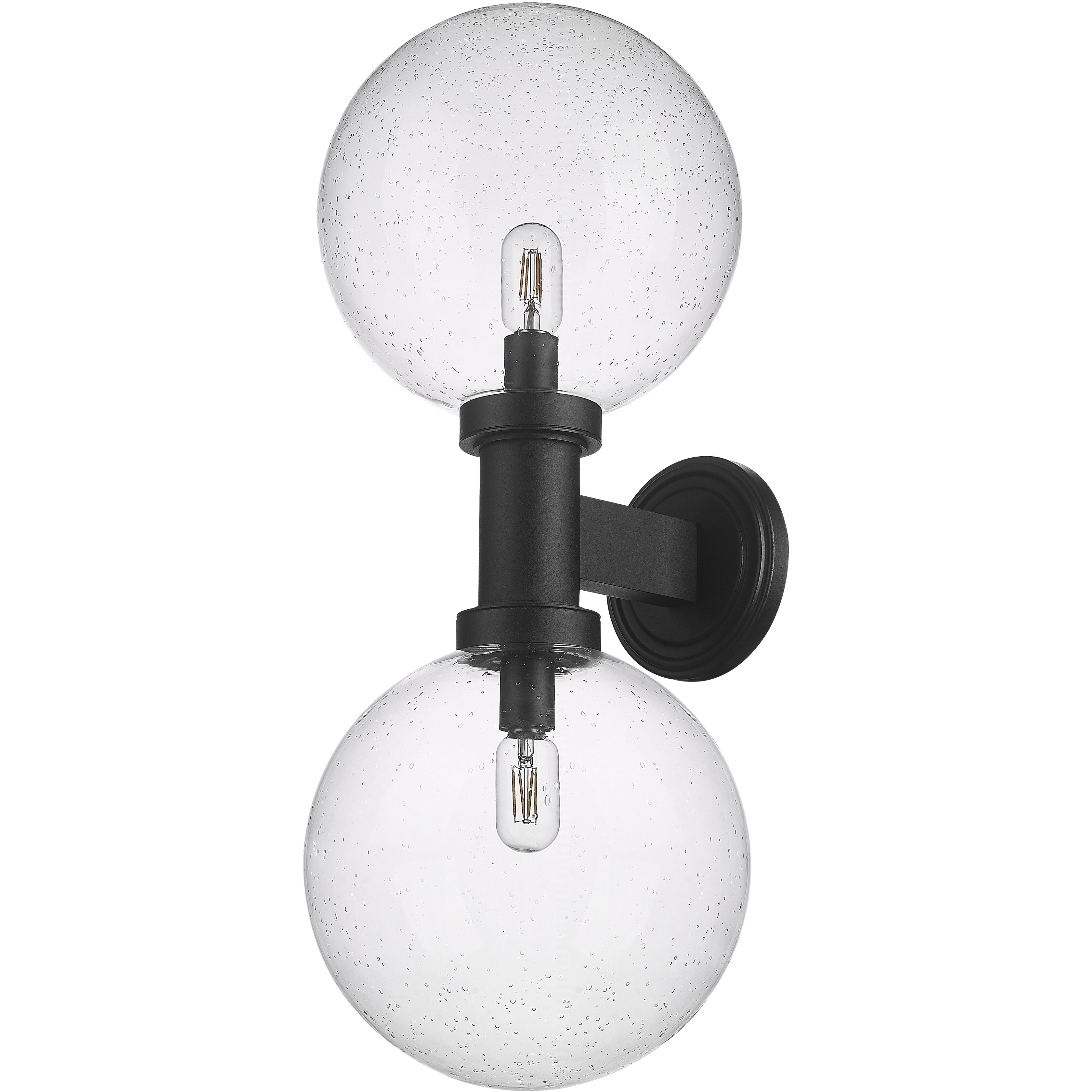 Laurent 2 Light 30 inch Black Outdoor Wall Light