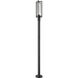 Aura 1 Light 99.5 inch Black Outdoor Post Mounted Fixture in G9