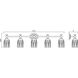 Orion 5 Light 40.25 inch Modern Gold Bath Vanity Light Wall Light