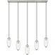 Arden 5 Light 42 inch Brushed Nickel Linear Chandelier Ceiling Light