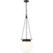 Calhoun 1 Light 13 inch Matte black Pendant Ceiling Light