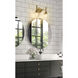 Sutton 2 Light 15.75 inch Brushed Gold Vanity Wall Light