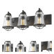 Mariner 3 Light 24 inch Bronze Vanity Wall Light