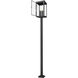 Hartwell 6 Light 125.5 inch Sand Black Outdoor Post Mounted Fixture