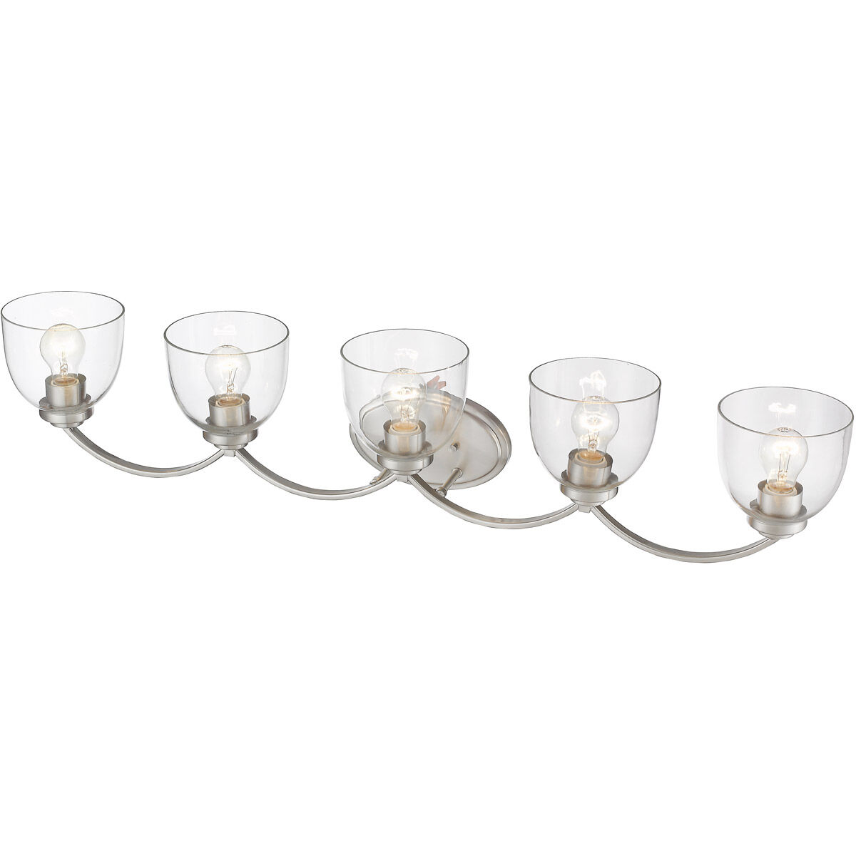 Ashton 5 Light 41 inch Brushed Nickel Vanity Light Wall Light