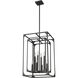 Easton 8 Light 16.5 inch Matte Black Chandelier Ceiling Light