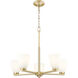 Naya 5 Light 25.25 inch Modern Gold Chandelier Ceiling Light
