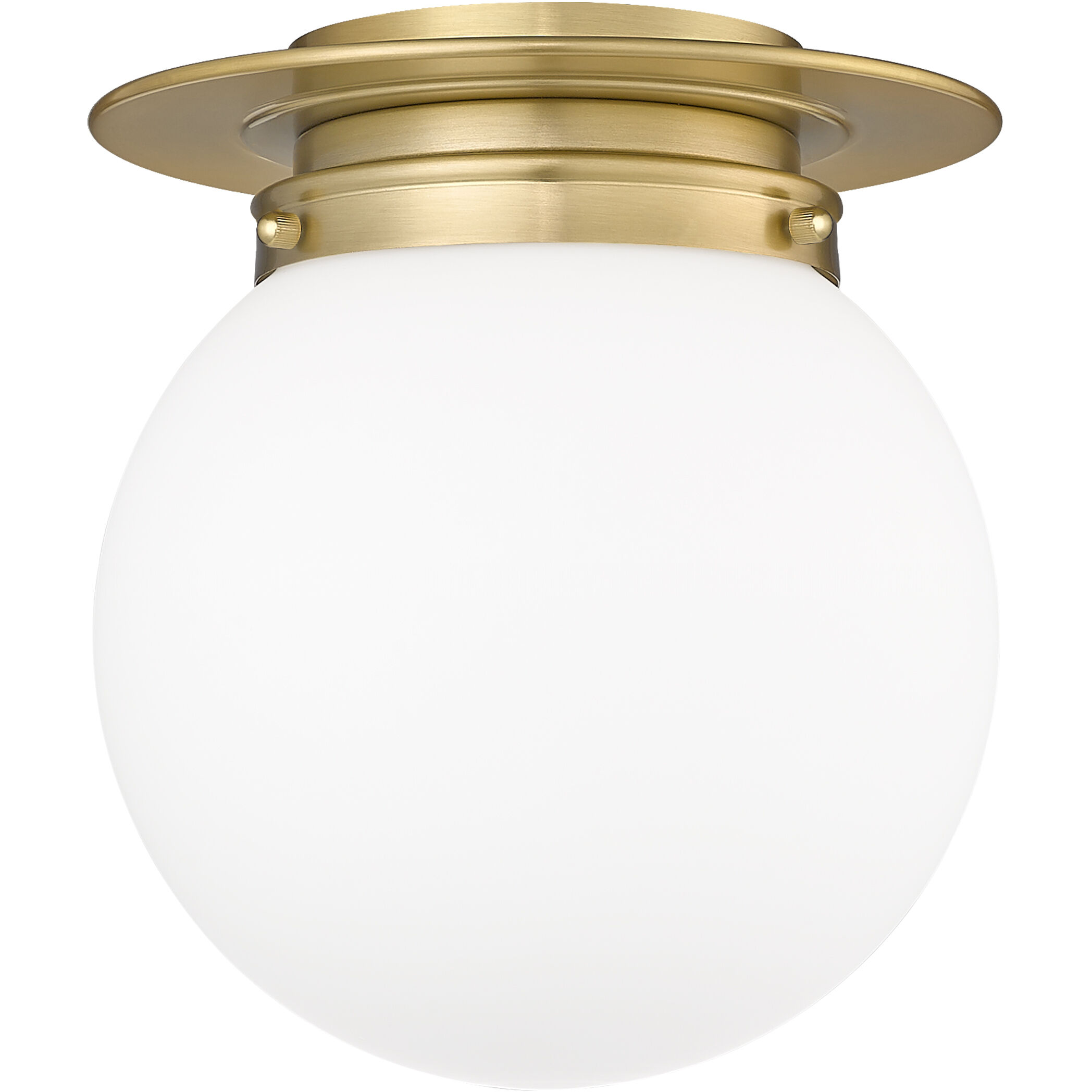 Calhoun 1 Light 9 inch Heritage Brass Flush Mount Ceiling Light