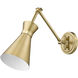 Soriano 1 Light 6.25 inch Modern Gold Wall Sconce Wall Light