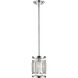 Mersesse 1 Light 5.5 inch Chrome Pendant Ceiling Light in 2.42, Clear and Chrome