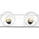 Marquee 2 Light 16 inch Chrome Wall Sconce Wall Light in 2.9