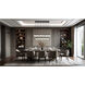 Renaud LED 46.75 inch Matte Black Linear Chandelier Ceiling Light