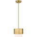 Counterpoint 1 Light 7.25 inch Modern Gold Pendant Ceiling Light
