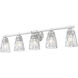 Andree 5 Light 40 inch Brushed Nickel Bathroom Vanity Wall Light
