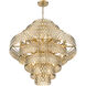 Dealey 25 Light 44.75 inch Heirloom Brass Chandelier Ceiling Light
