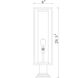 Dunbroch 1 Light 29.75 inch Deep Bronze and Outdoor Brass Outdoor Pier Mounted Fixture