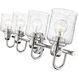 Kinsley 4 Light 28 inch Chrome Vanity Wall Light