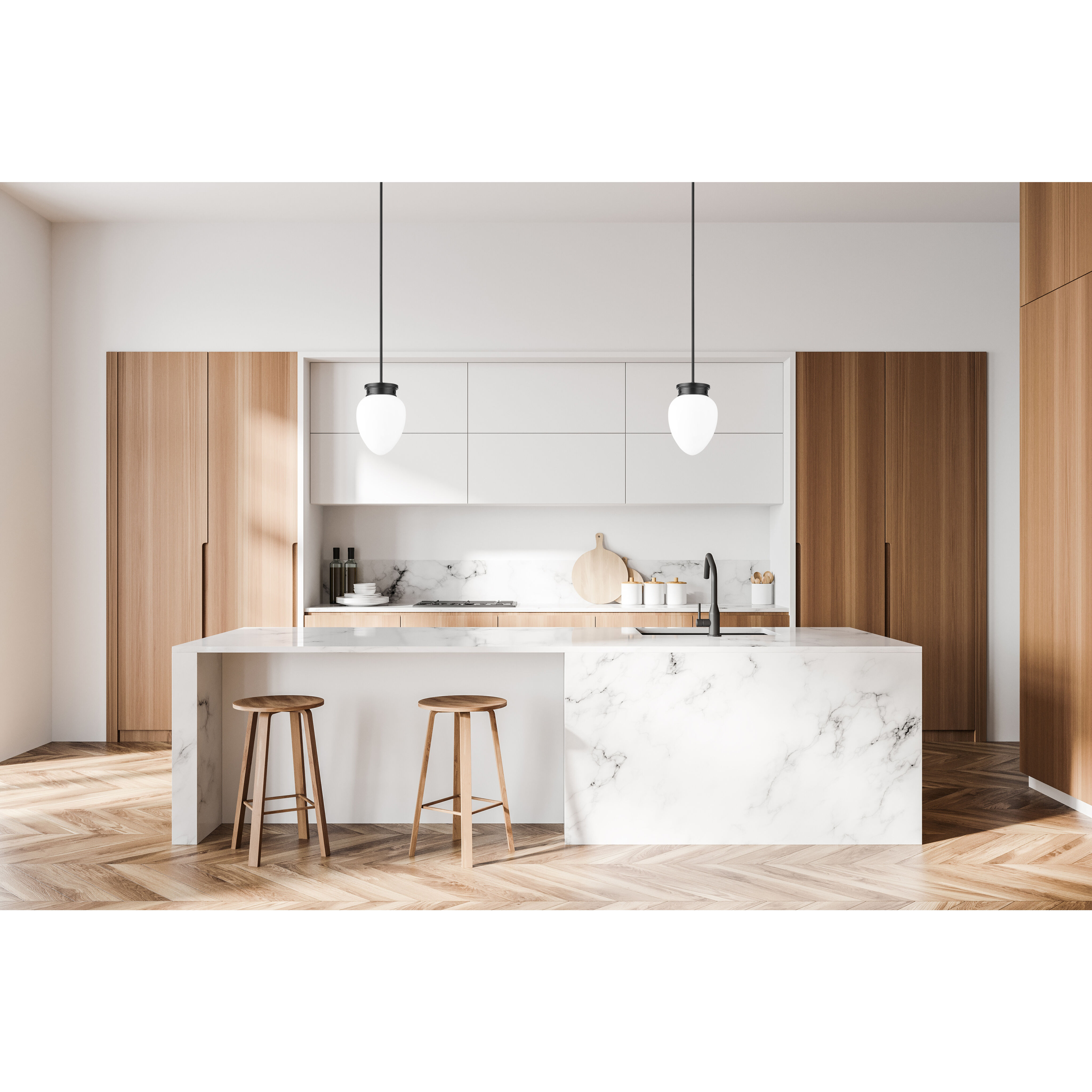 Gideon 1 Light 10 inch Matte Black Pendant Ceiling Light