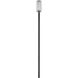 Aura 1 Light 143.75 inch Black Outdoor Post Mounted Fixture in G9