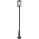 Aspen 3 Light 118.44 inch Black Outdoor Post Mounted Fixture