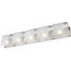 Zephyr 5 Light 38.4 inch Brushed Nickel Vanity Wall Light