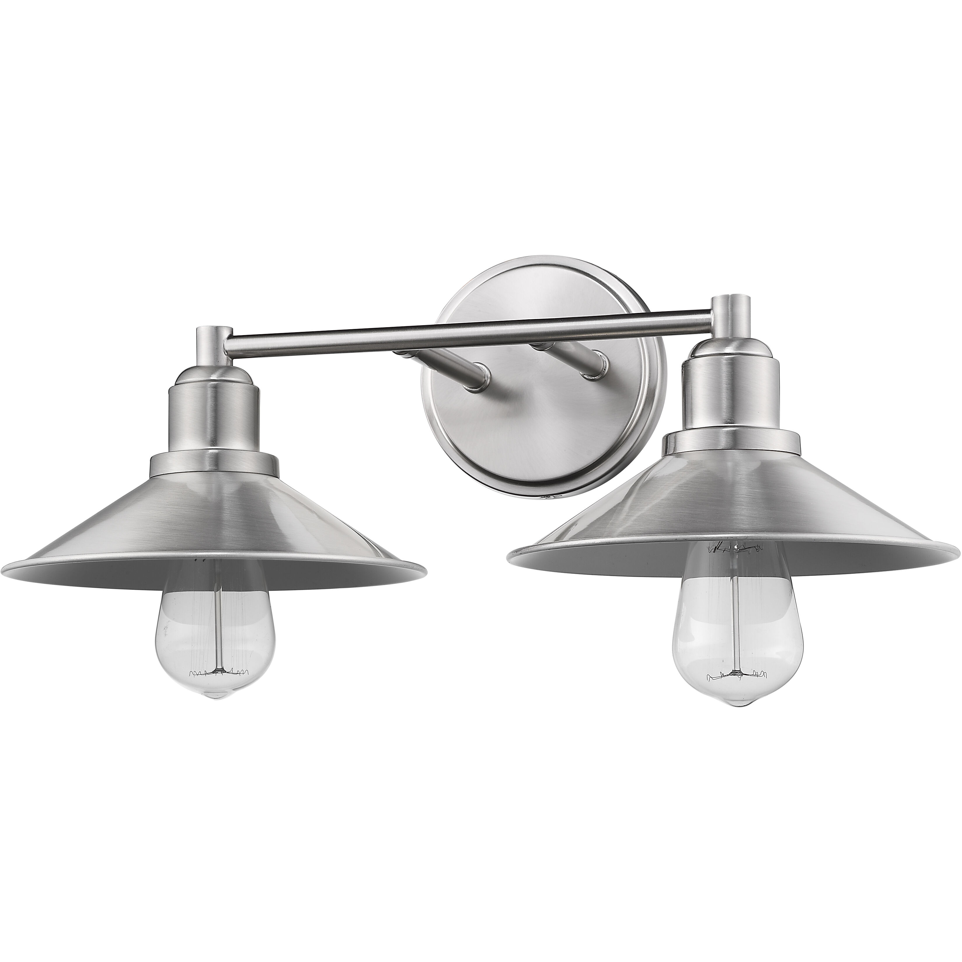 Casa 2 Light 18 inch Brushed Nickel Vanity Wall Light in Brushed Nickel Steel