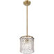 Glacier 1 Light 8.5 inch Modern Gold Pendant Ceiling Light