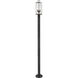Sana 2 Light 94 inch Black Outdoor Post Mounted Fixture