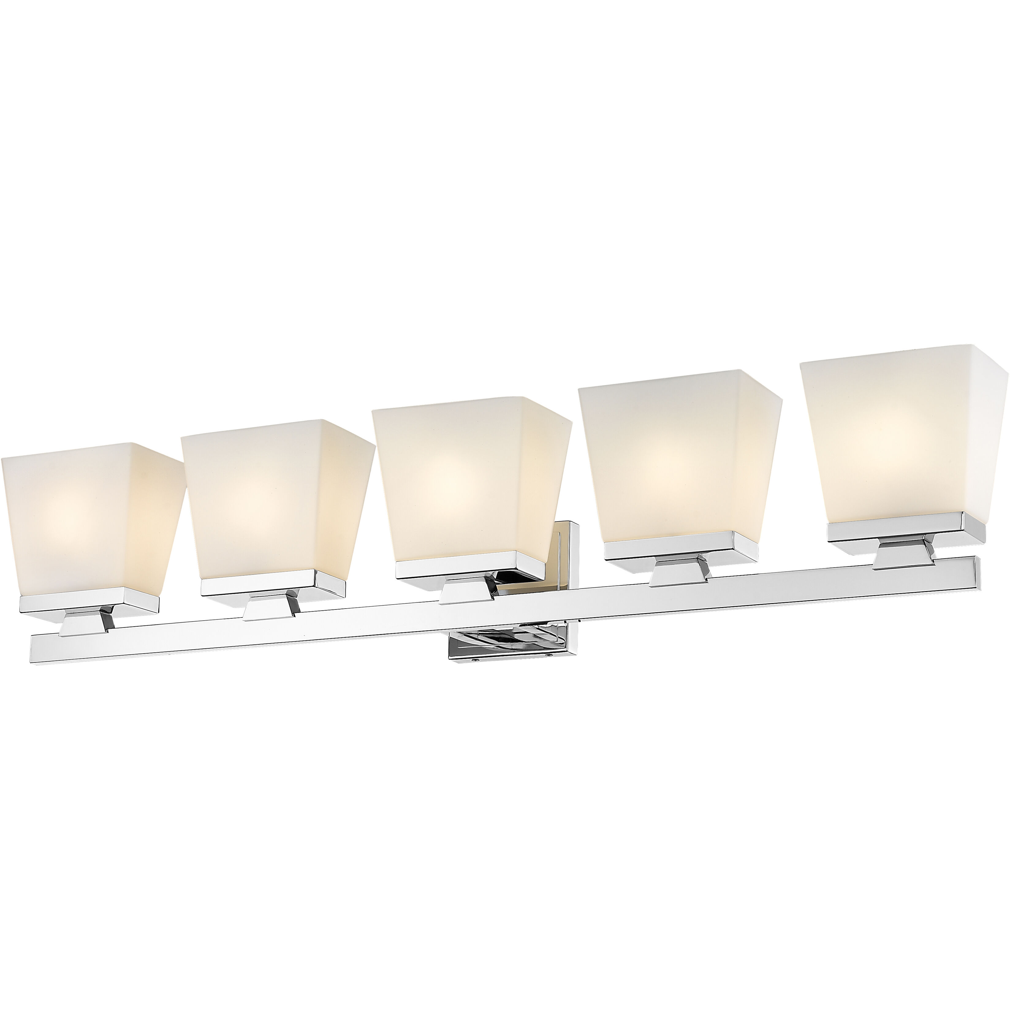 Astor 5 Light 36 inch Chrome Vanity Wall Light