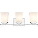 Darcy 3 Light 22 inch Chrome Vanity Wall Light