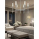 Esme 6 Light 38 inch Brushed Nickel Chandelier Ceiling Light