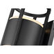Luca LED 12 inch Black Outdoor Wall Light